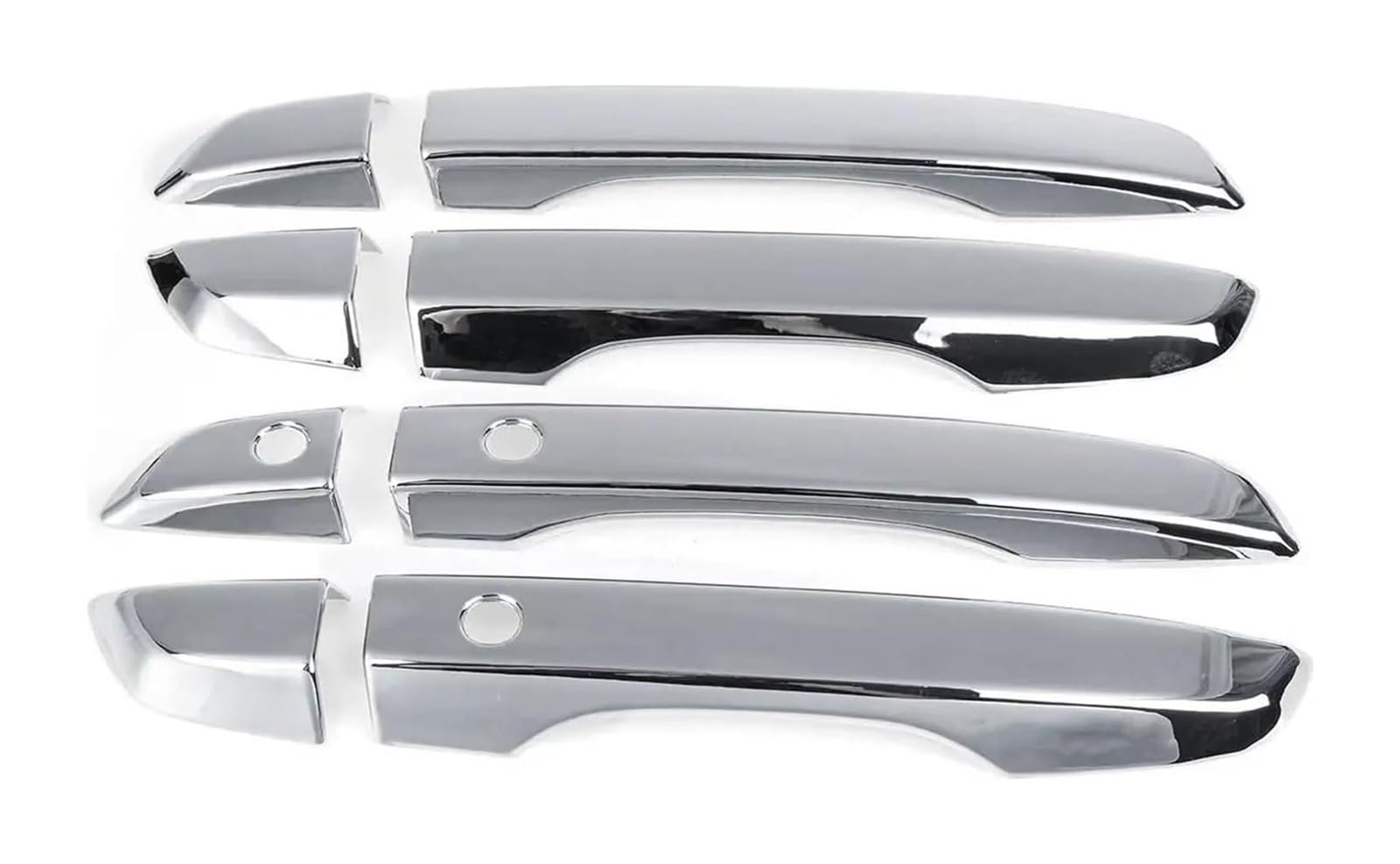 HCKCLMBMZW for Civic 10th 2016-2019 LHD Chrome Door Handle Cover Trim Molding Catch Overlay Garnish Cap Cup Protector Door Handle Cover(Chrome)