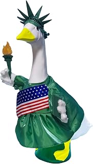 4th of July Porch Goose Outfit Goose Costume for Outdoor Garden Yard Decor