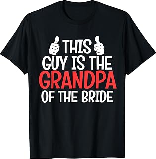 Grandpa of the Bride Wedding Bride Grandfather Men Dad T-Shirt