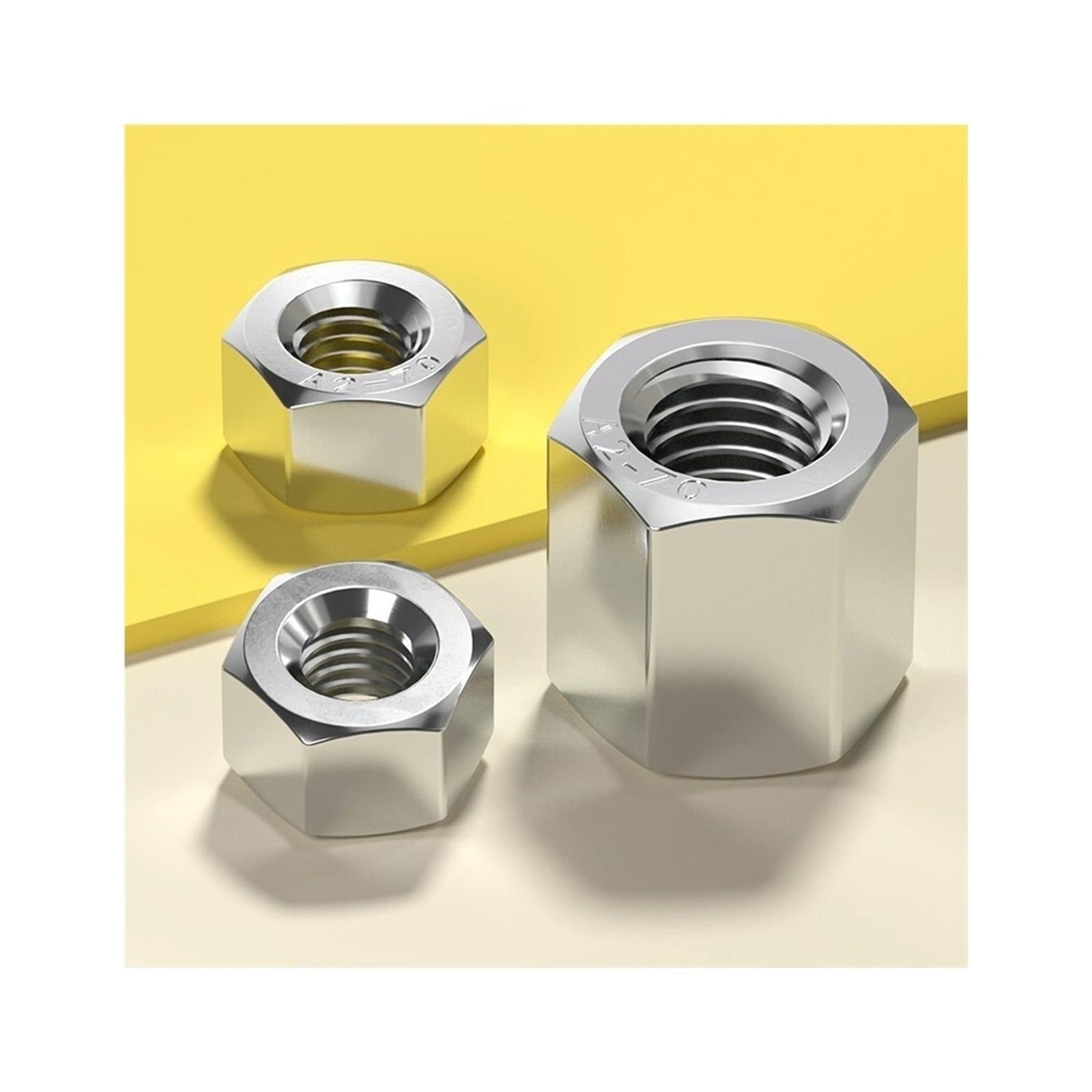 ZS Hardware Nakrętki sześciokątne M3-M56 ze stali nierdzewnej 304, nakrętki o dużej wysokości do śrub(M24x24mm 2pcs)