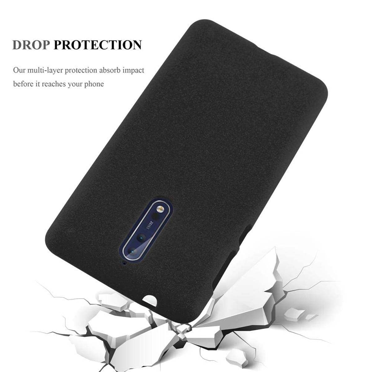 Cadorabo Custodia per Nokia Luia 950 in FROST ROSSO - orbida Cover