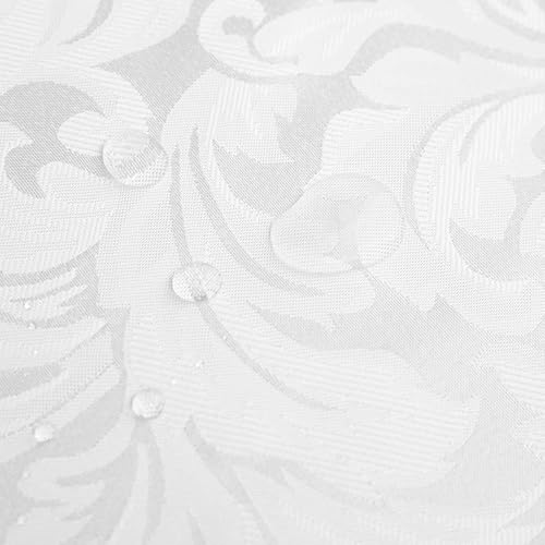 Miniatura 10 de Juego de 12 servilletas de tela de damasco jacquard suave, patrón de damasco, 17 x 17 pulgadas, a prueba de manchas y derrames, banquetes, bodas,