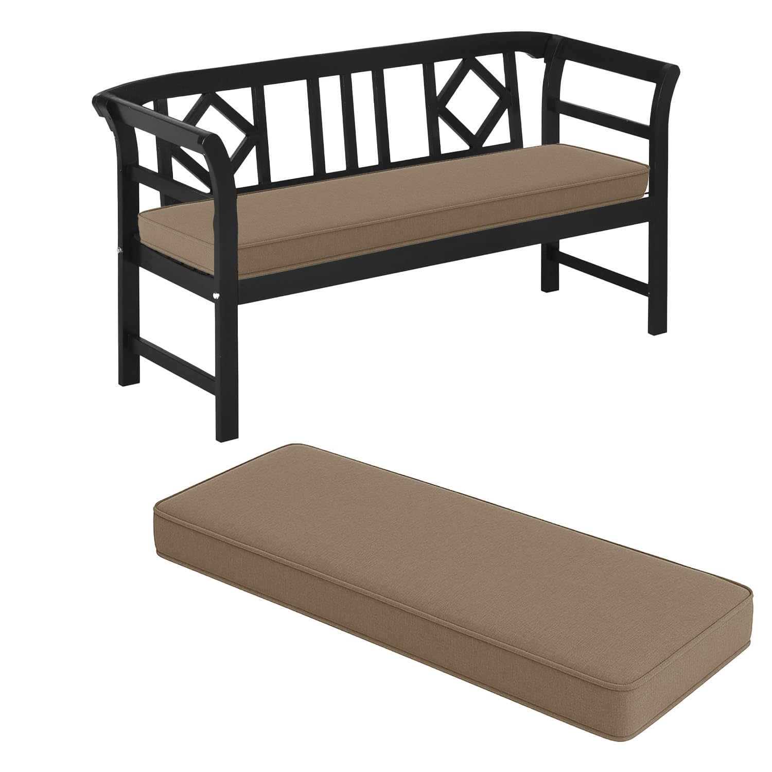 Coussin de banc de jardin 160x50 cm pour sublimer votre balancelle de terrasse