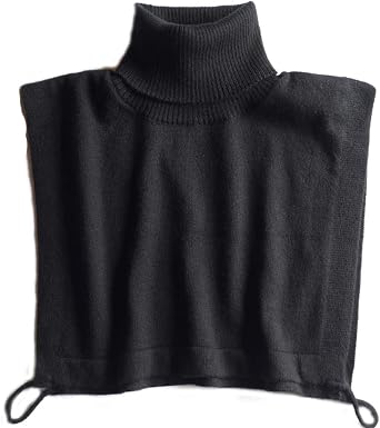 Winter Wool Knitted Unisex Turtleneck Black Red Grey Khaki False Collar