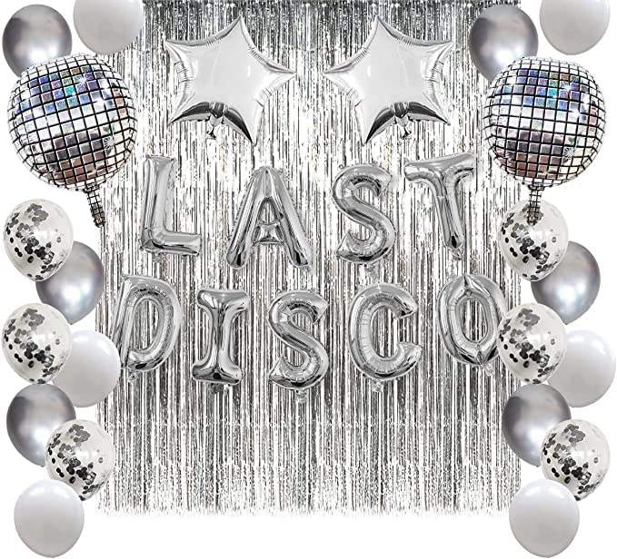 Wekayli Last Disco Bachelorette Party Kit - Silver Disco & Western Cowgirl Bachelorette Party Supplies