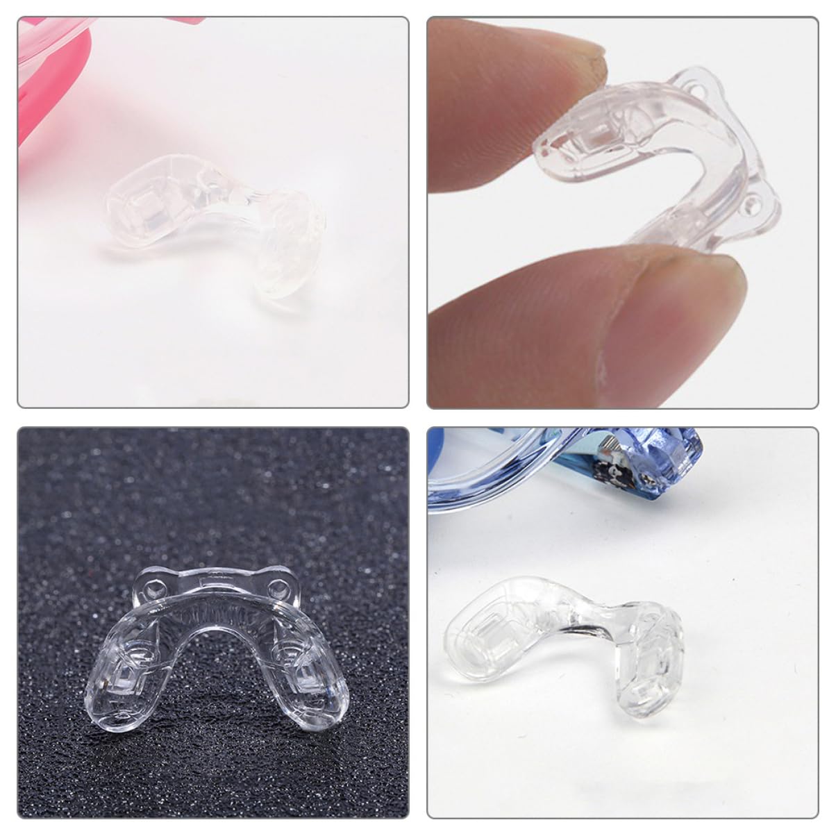 Healeved 20piezas Almohadillas Para Gafas Cojines Nasales Antideslizantes De Silicona Suave Accesorios Para Gafas De Vista Sol Reemplazo Cómodo Nariz