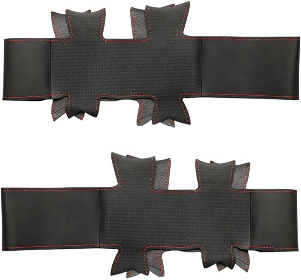 Loncky Custom Genuine Leather Steering Wheel Cover for Volkswagen VW Eurovan 2000 2001 2002 2003/ Jetta GLS GL 1999-2005/ Passat 1998-2005 / VW Golf GLS 1999-2006 / VW Golf GL 1999-2006 Accessories