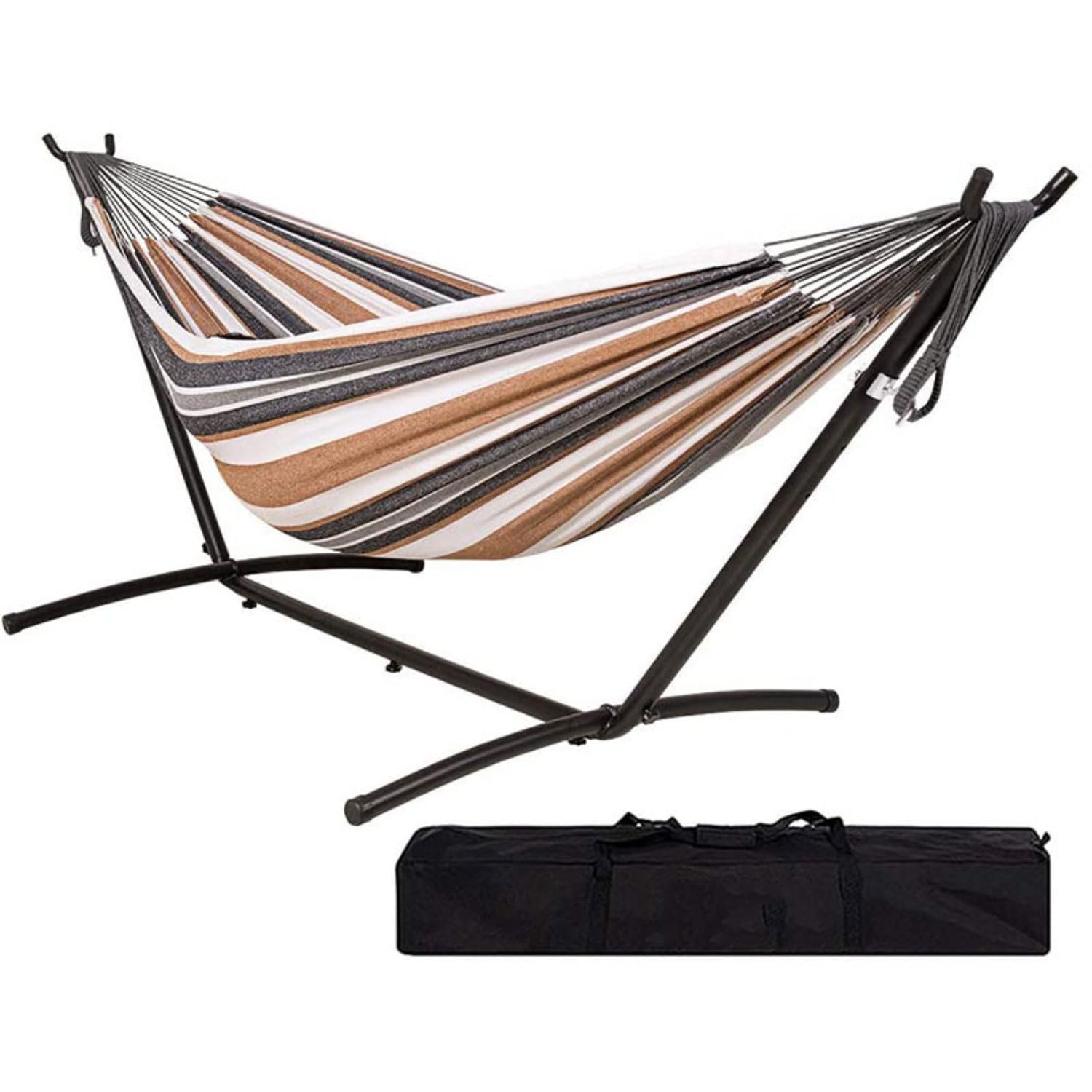 Hamac de camping léger en toile pour vous reposer sans abîmer les arbres