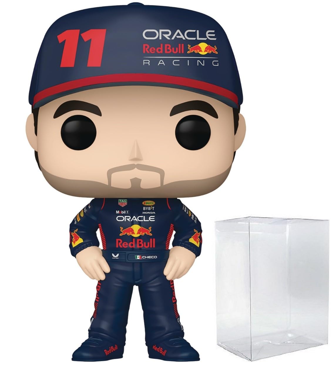 Figurine Funko Pop Formula One Sergio Perez Red Bull F1 en vinyle multicolore 9,5 cm avec étui