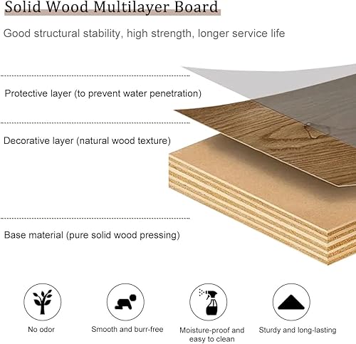 Miniatura 4 de Gabinete de almacenamiento con puertas para robot aspirador, mesa auxiliar para oficina en casa, estante independiente de madera para sala de estar,