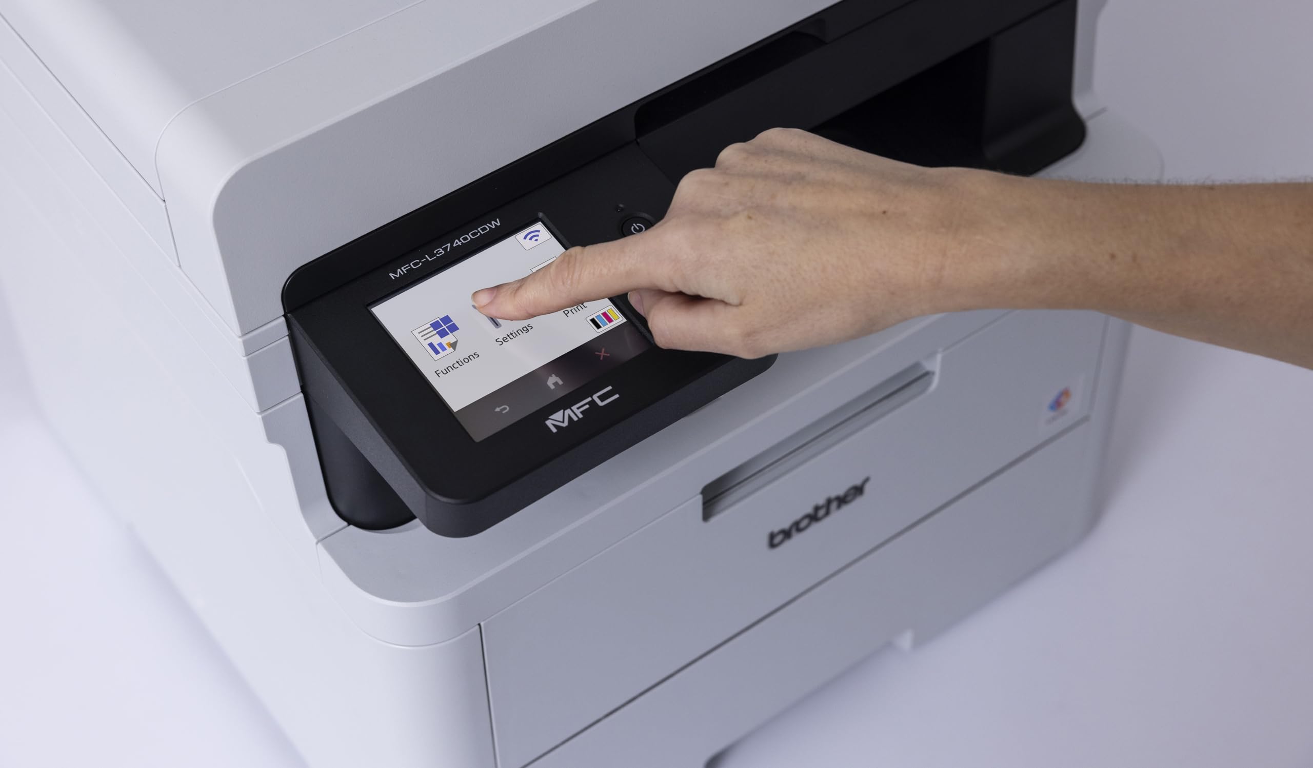 Brother MFC-L3740CDW - Dispositivo multifunzione 4 in 1 a colori con Wi-Fi/LAN e stampa fronte/retro