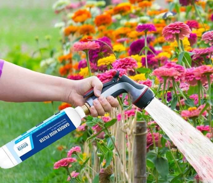 Miniatura 2 de Envig El filtro de manguera de jardín en línea KDF de carbono catalítico elimina cloramina, cloro, compuestos orgánicos volátiles y productos