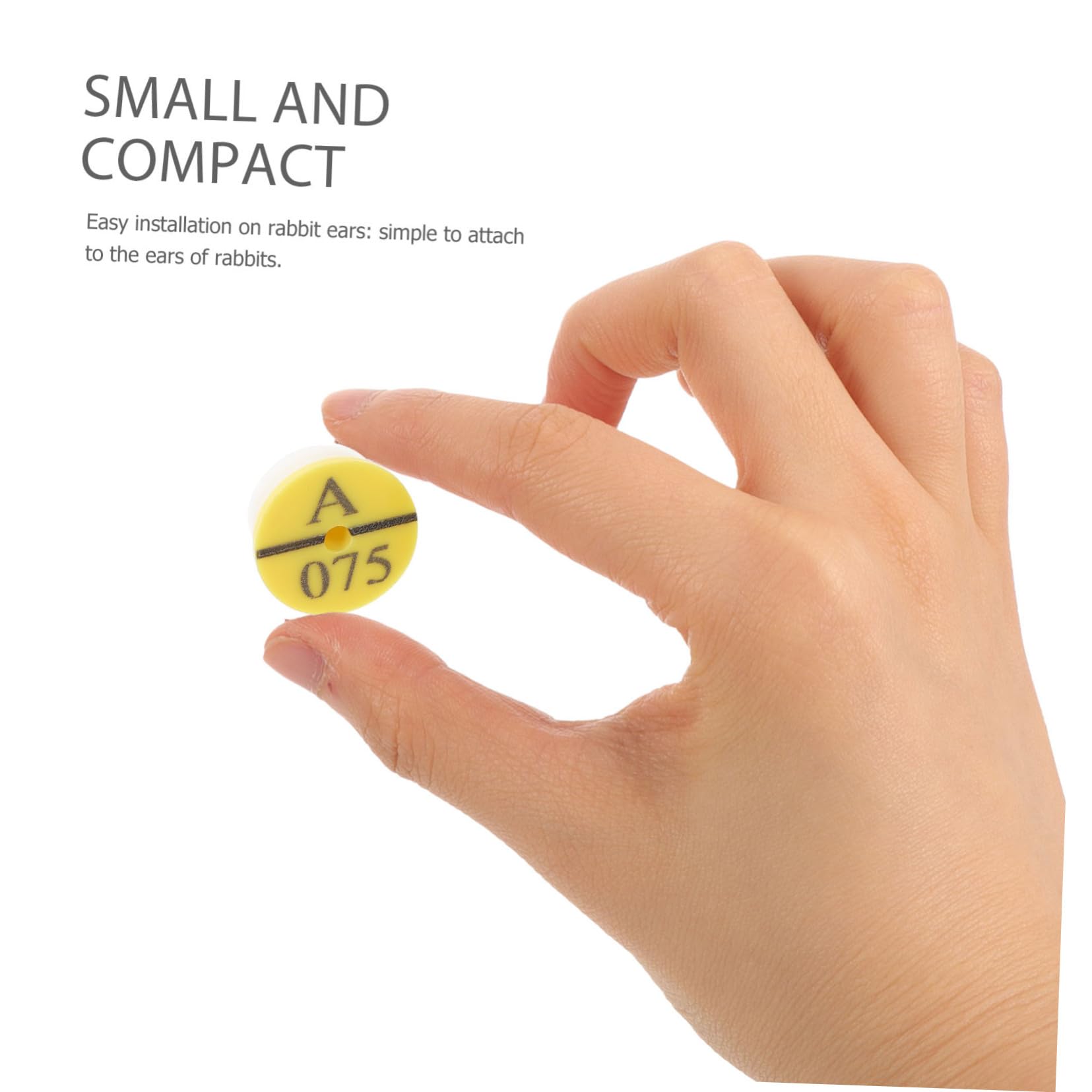BESPORTBLE 250 Pièces étiquettes d'oreille de lapin Fournitures pour animaux Accessoires d'identification pour animaux étiquettes d'animaux d'oreille d'animaux Plastique