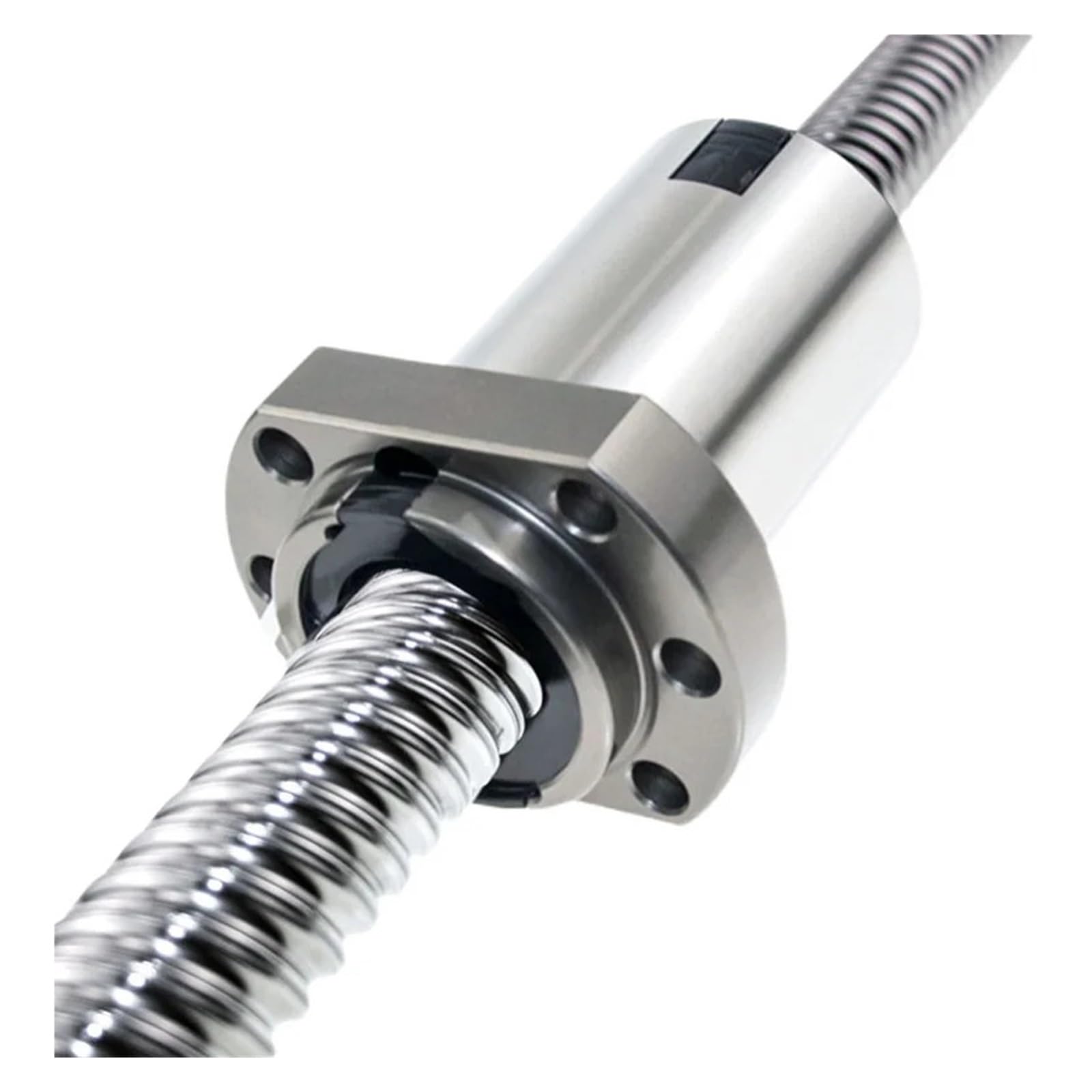 Metal Ball Screw nut end Processing C5 Ball Screw SFA1610 Flange Nut End Machined CNC Parts Bearing Housing BK BF Mode Use for 3D Printer Ball Screw(600mm)