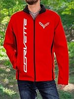 Vista 18 de GM Bonded - Chaqueta de poliéster para todas las estaciones, Chevrolet, Corvette, Camaro, Silverado, unisex para hombres y mujeres