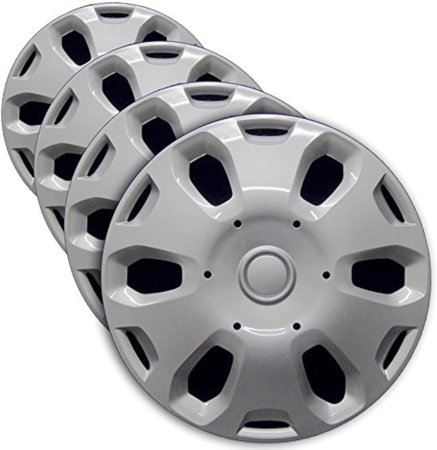 Premium Hubcap Set, Replacement for Ford Transit Connect 2010-2013, 15-inch Wheel Covers (4 Pieces)