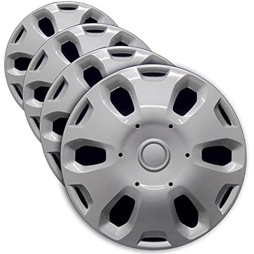 Premium Hubcap Set, Replacement for Ford Transit Connect 2010-2013, 15-inch Wheel Covers (4 Pieces)