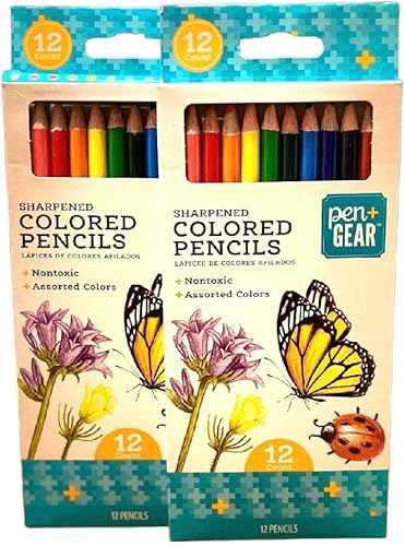 Miniatura 1 de Un juego de 12 lápices de colores afilados