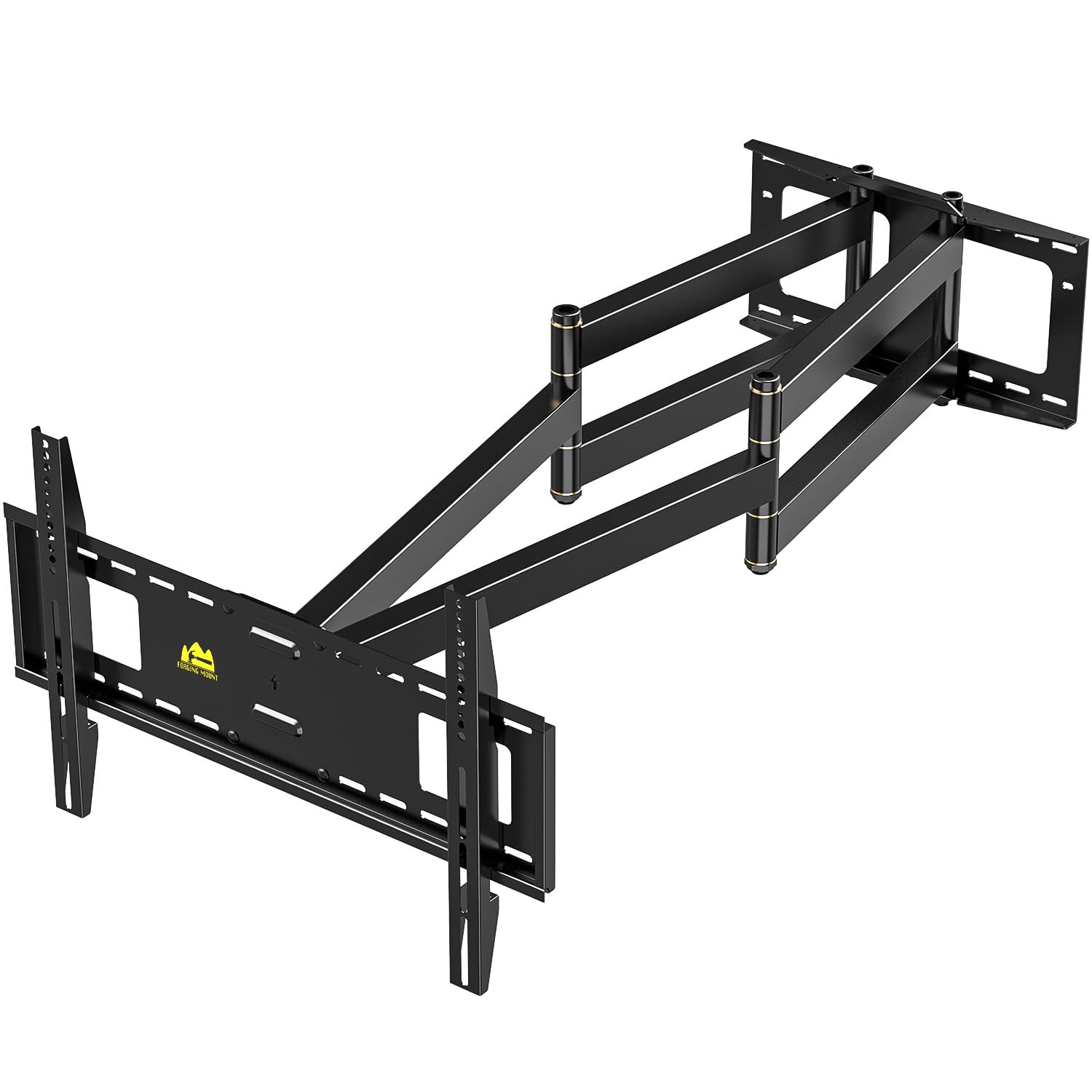 FORGING MOUNT Supporto TV Parete per 50-90” con Doppio Braccio Lungo 1090mm | Fino a 90 kg, VESA Max 600-400mm, Ideale per Angolo Staffa TV Muro Girevole Inclinabile Estensibile Universale