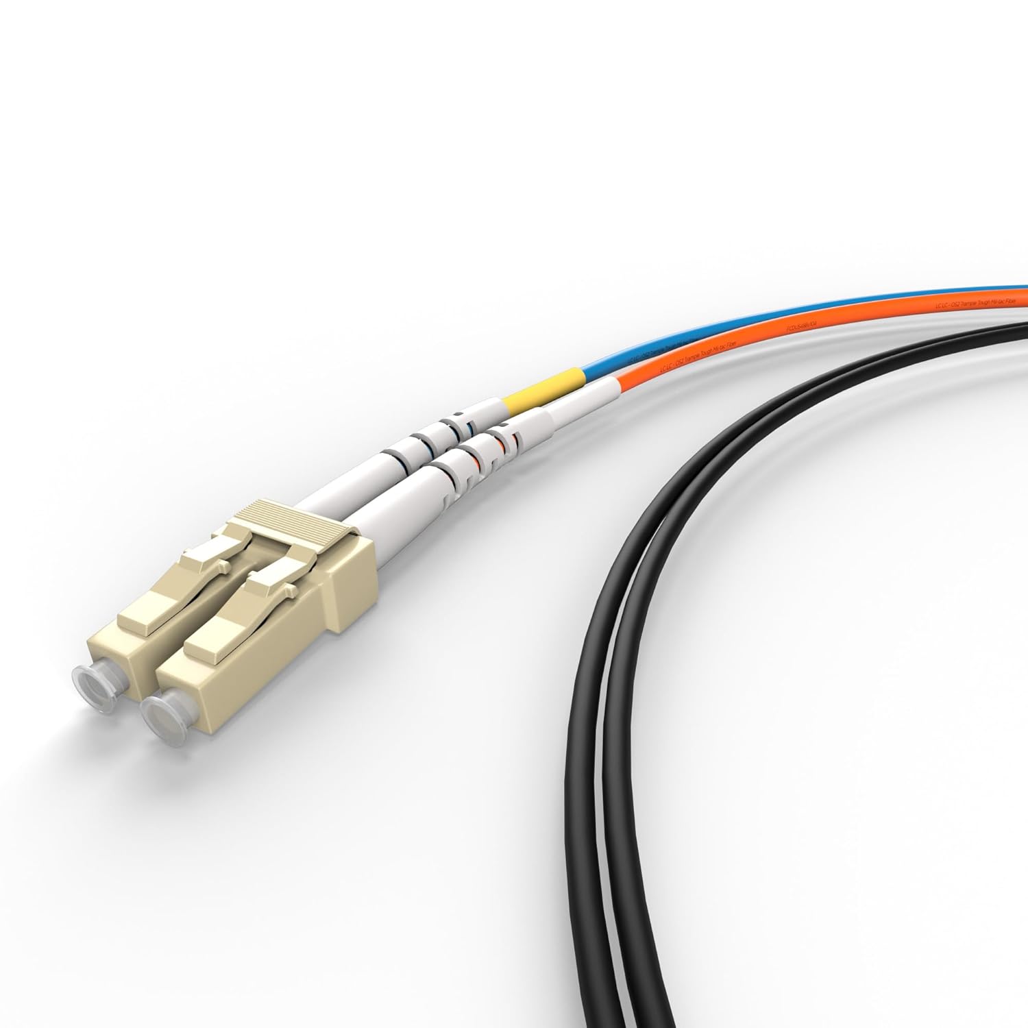 FCD LC LC OM1 Indoor/Outdoor Fiber Optic Patch Cable – 10Gb/40Gb/100Gb Corning Glass | 70.0m (229.7ft) | Water & UV-Resistant for Data Centers, Outdoor Conduit, Campus Links | Length : 0.5M-300M
