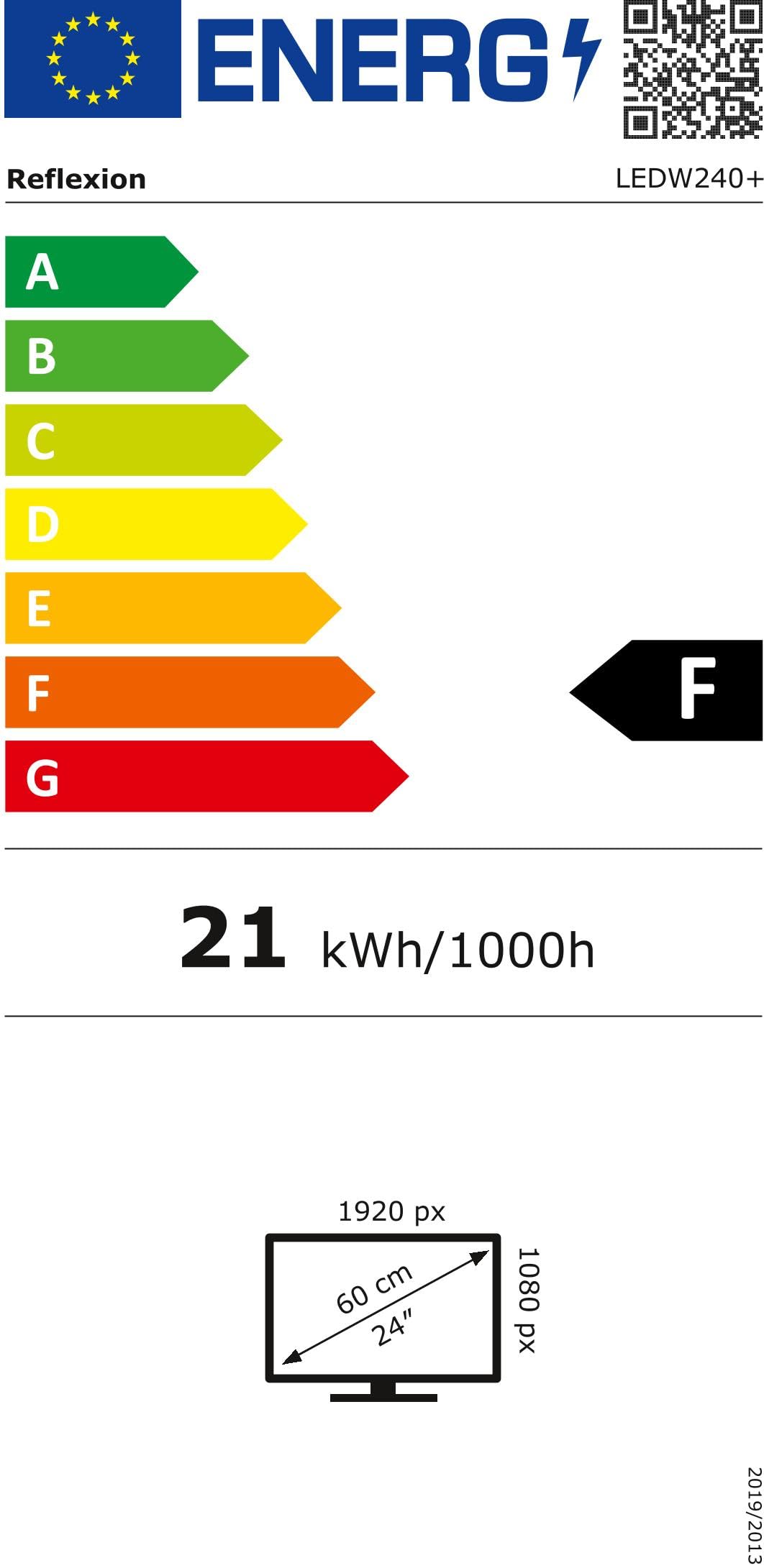 Reflexion LEDW24SB telewizor LED (24 cale) z soundbarem do samochodów kempingowych z DVB-T2 HD, potrójnym tunerem i adapterem samochodowym 12 V (12/24 V, Full-HD, HDMI, USB, EPG, CI+, DVB-T), czarny