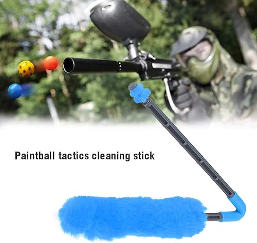 Miniatura 3 de Hisopo de criada de paintball, escobilla de lana para paintball individual, barril de paintball plegable, accesorios de limpieza duraderos para