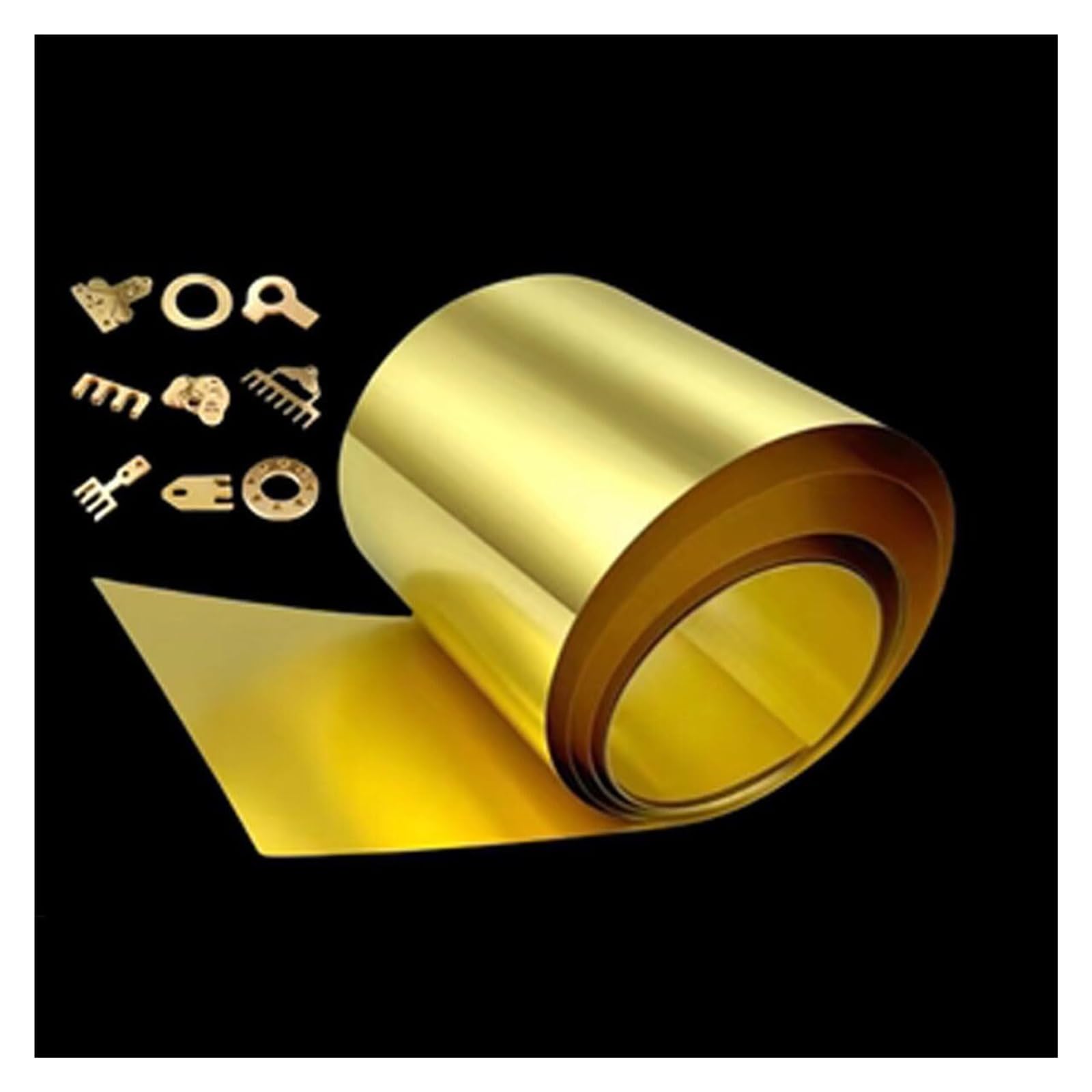 6 Lamiere Di Ottone 0.5 Mm - 50x50 Mm - Per Fai Da Te, Gioielli E Artigianato - H62 - Foto 7