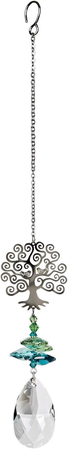 Woodstock Chimes Woodstock Rainbow Makers Collection, Crystal Fantasy, 4.5'' Tree of Life Crystal Fantasies Crystal Suncatchers for Outdoor, Patio, Home or Garden Décor (CFTL)