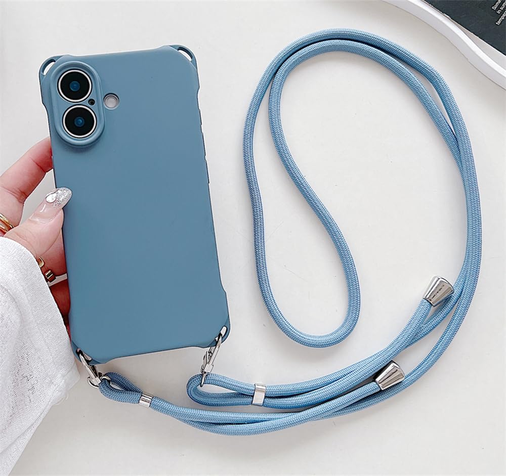Étui silicone avec cordon pour iPhone 16 Pro Max - Protection mains libres