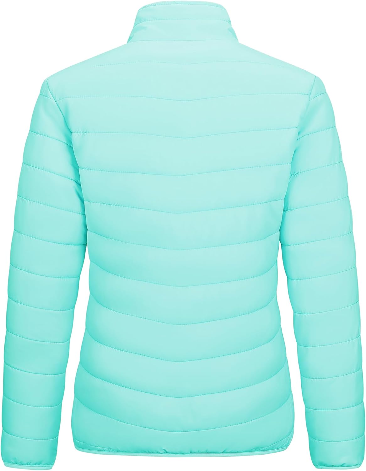 Outdoor Ventures Women's Packable Full-Zip Short Puffer Jacket Insulated Quilted Warm Lightweight Winter Coat - Image 4