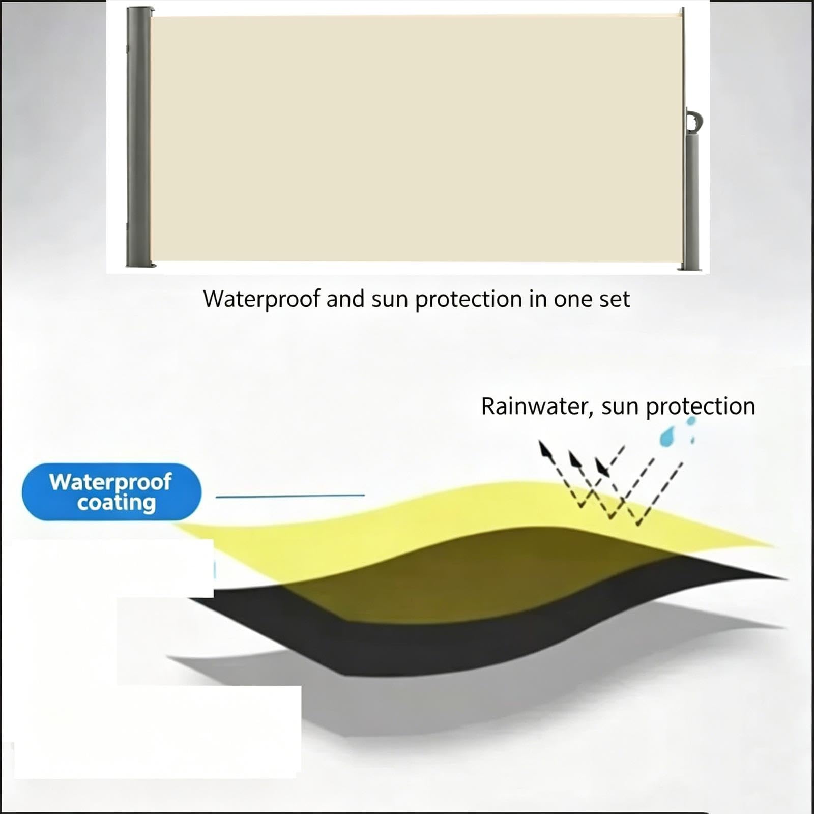 Pantalla De Privacidad For Patio, Pantalla De Viento Gruesa For Divisor De