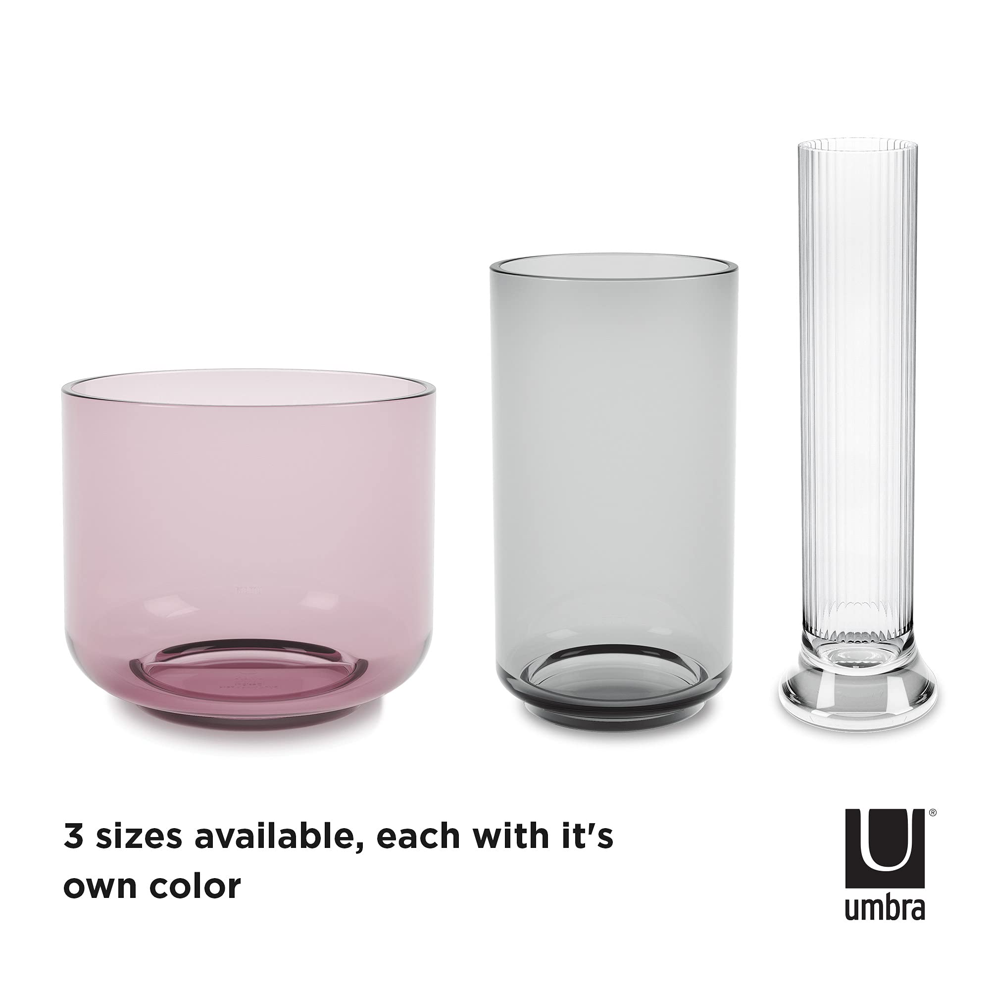 Amazon.co.jp: umbra 花瓶 フラワーベース ベース ラージ キャンドル