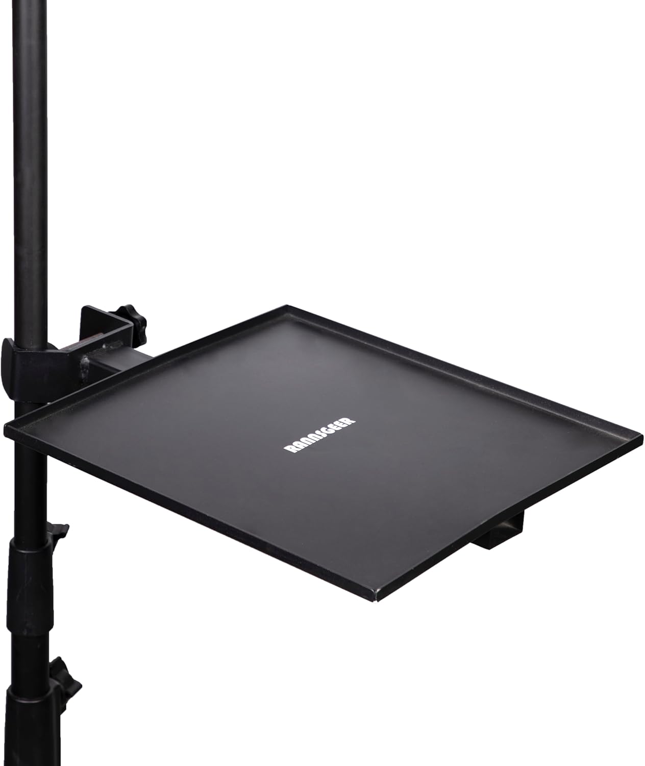 Heavy Duty Metal Square Tray for Speaker Stand and TV Stand Tripod (11.8 x 11.8 inch)