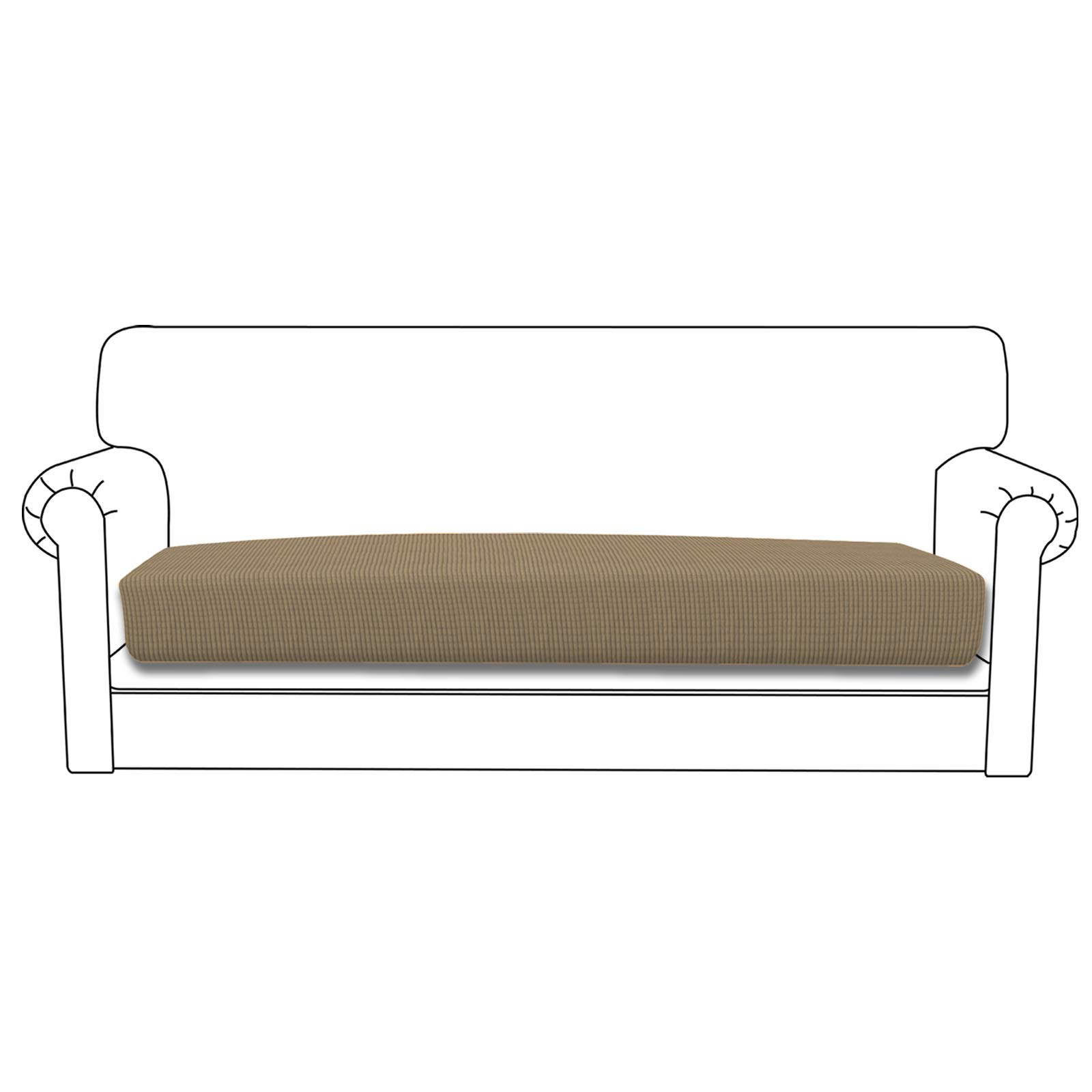 Easy-Going Stretch 1 Piece Oversized Couch Cushion Cover for Sofa