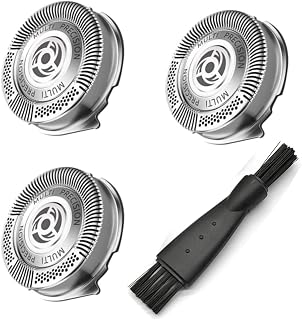 3Pcs Vopooso SH50 Shaver Replacement Heads (Not Original Heads) Compatible with Philips Norelco Series 5000 (S5xxx), AquaTouch (S5xxx), AquaTouch (AT8xx, AT7xx) and PowerTouch (PT8xx, PT7xx)