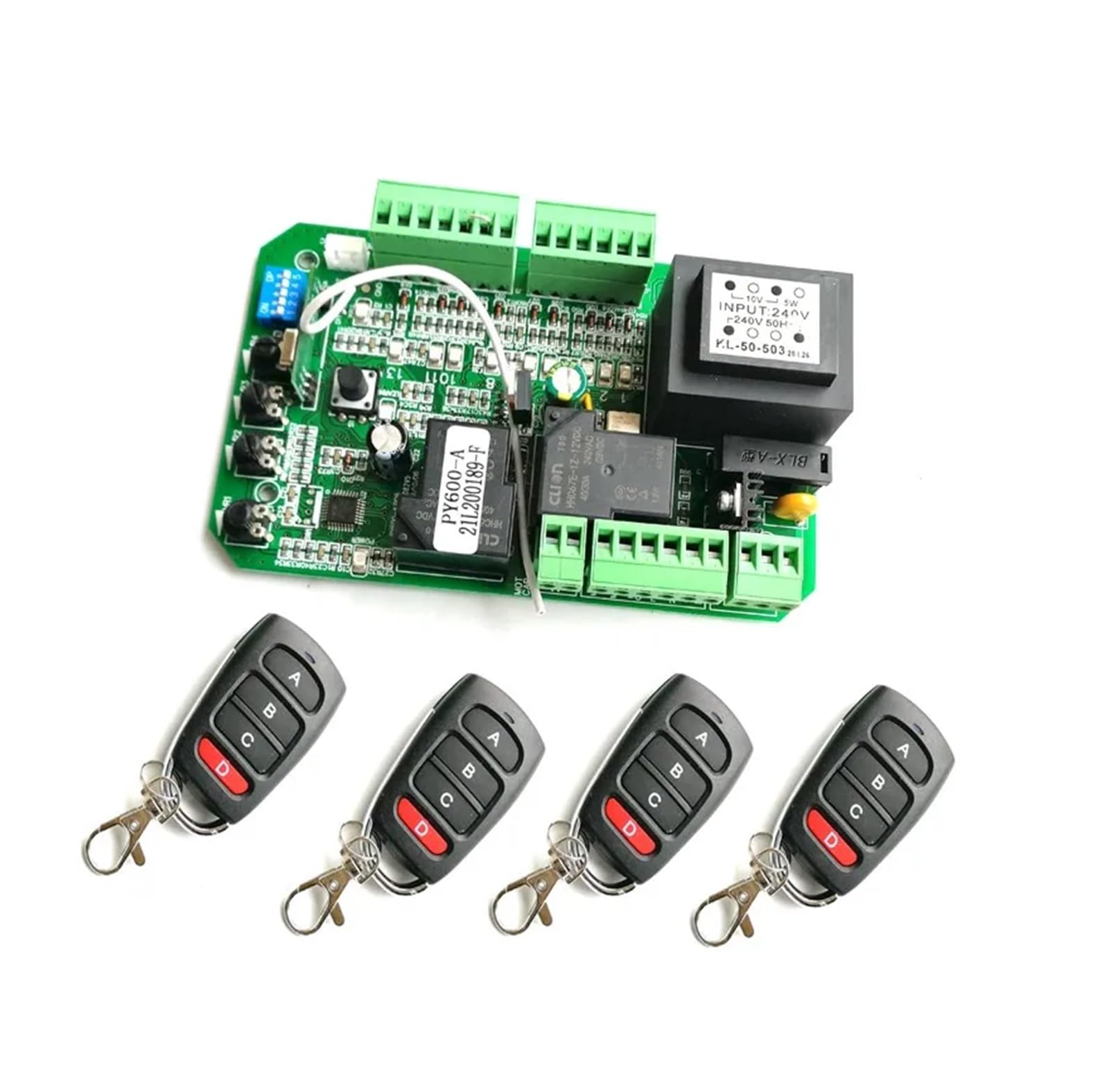 Kit apricancello, Ampio Utilizzo Apricancello Scorrevole Unità di Controllo Motore PCB Circuito Piastra Scheda Elettronica PY600ACL SL1500AC(4 remote control kit)