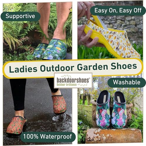 Image of Backdoorshoes Waterproof Premium Garden Clog Shoes for Women with Arch Support