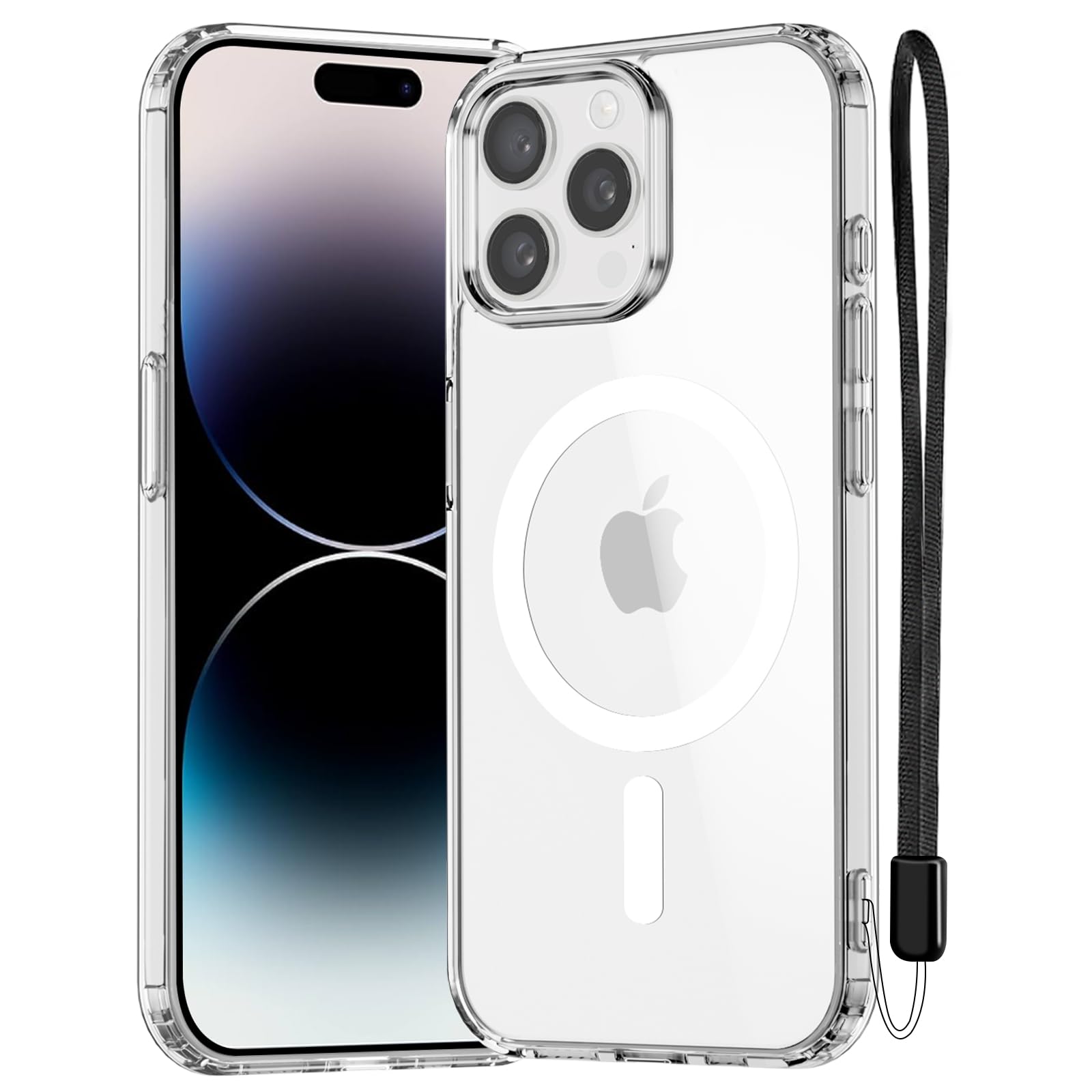 NEW'C Magnetisch Hülle für iPhone Serie kompatibel mit MagSafe Ultimate, stoßfest – starker Magnetismus und militärischer Schutz