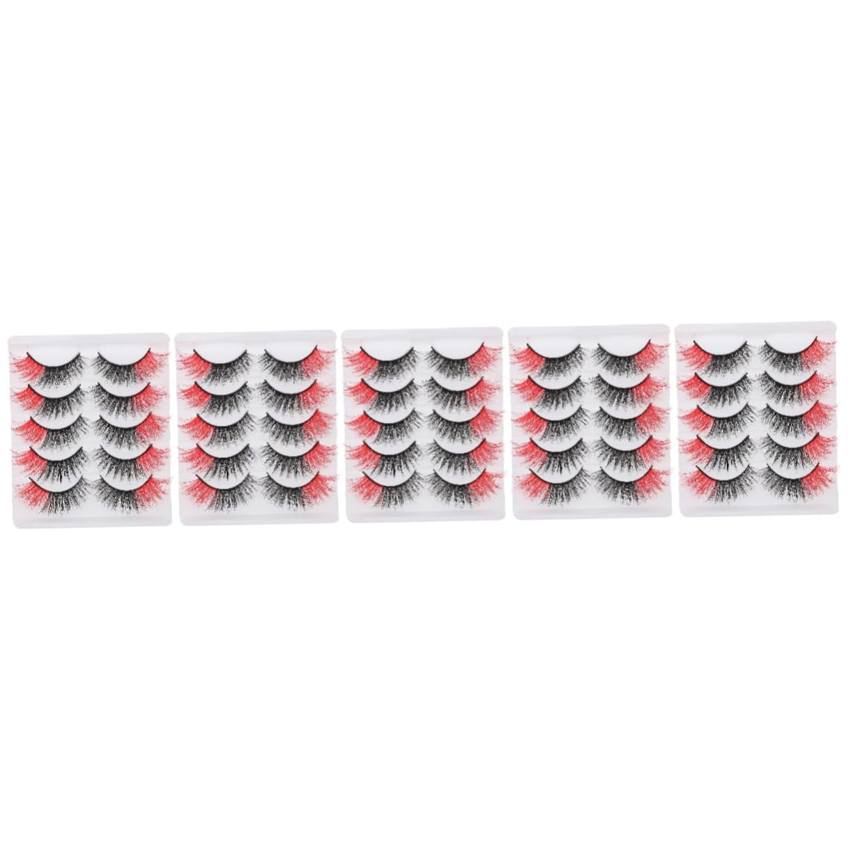 Mikinona 5 Set Di Ciglia Finte Resistenti E Soffici Set Di Ciglia Finte Per Donna Con Scatola Durevoli E Facili Da Applicare 5 Paia*5