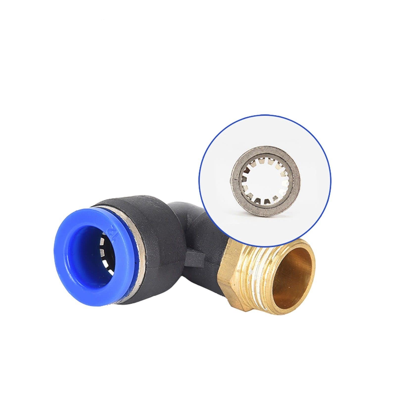 ZZSRJ Accesorios de Aire neumáticos PL 4 mm 6 mm 8 mm Hilo 1/8 "1/4 3/8 1/2 Accesorios de Manguera Recta Tubería Accesorios rápidos (Color : PL8-04, Specification : 20pcs)