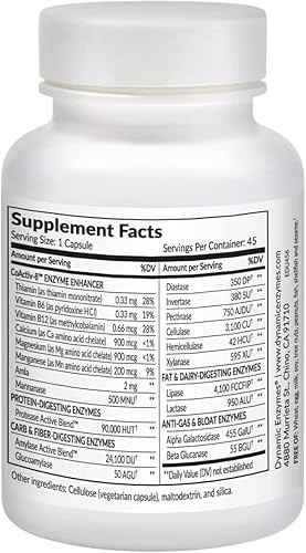 Miniatura 2 de Eat E-Z - Enzimas ultra digestivas para la salud intestinal antihinchazón enzima digestiva para apoyo inmunológico  45 unidades
