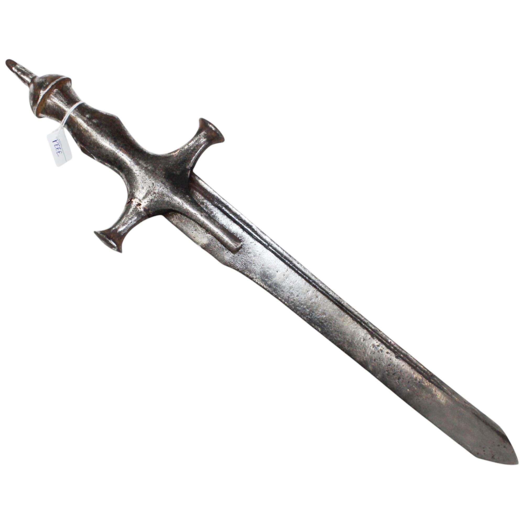 Rajasthan Gems Antique Knife Hand Forged Steel Straight Blade Original Old Handmade k899