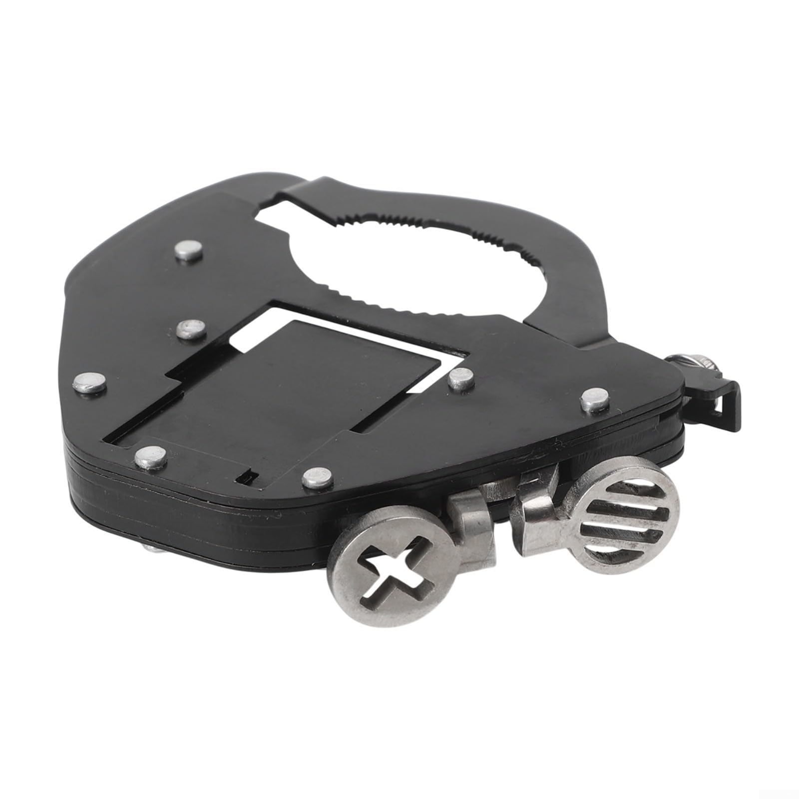 Clip per acceleratore meccanico per moto con cruise control per tubo acceleratore e comando acceleratore, in acciaio inox con bulloni di sicurezza (fondo in basso)