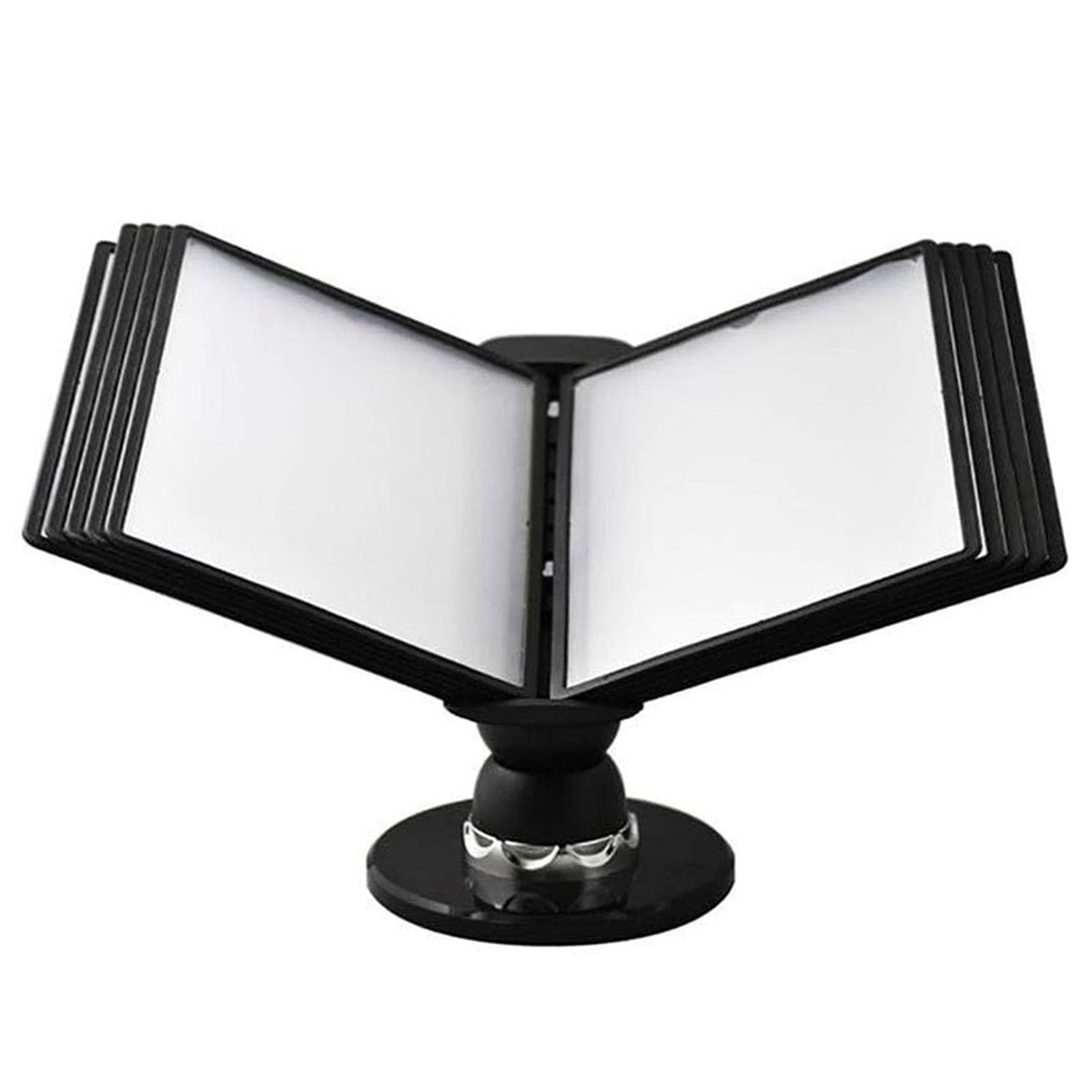Verstellbar A4 Flip Dokumentenhalter 10/20 Fächer Schwarz