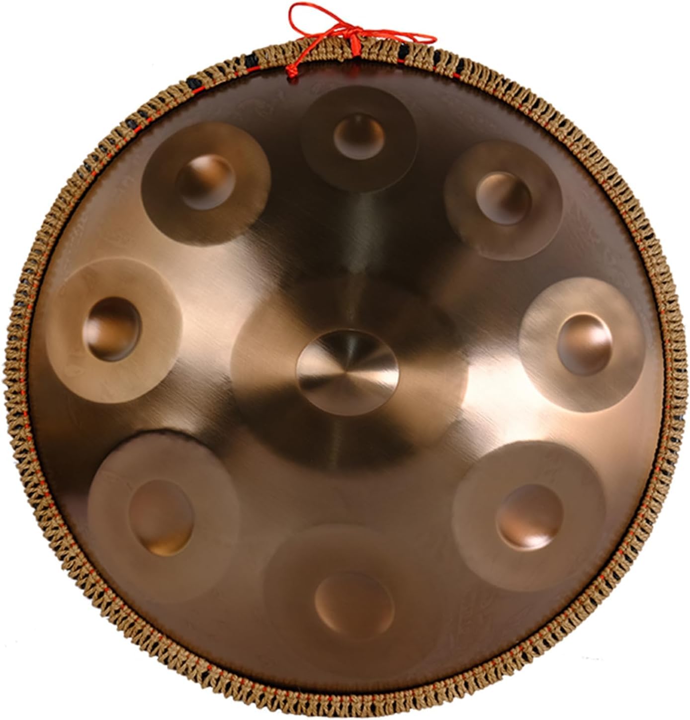 Tambor De Mano, Juegos De Tambores De Acero 22 Pulgadas 440hz/432hz Instrumentos De Percusión De Tambor De Mano con Bolsa De Transporte para Adultos Rendimiento Profesional, Gold, 22Inch 9Notes