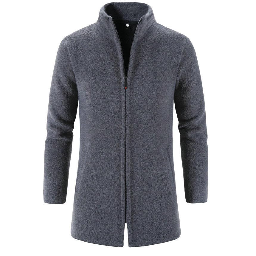 Cárdigan de punto para hombre largo multicolor de estilo coreano casual 5