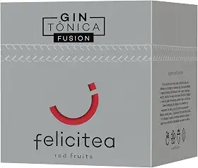 Chá Felicitea Red Fruits Gin Tonic Fusion p/preparo de drinks 15 sachês 75g