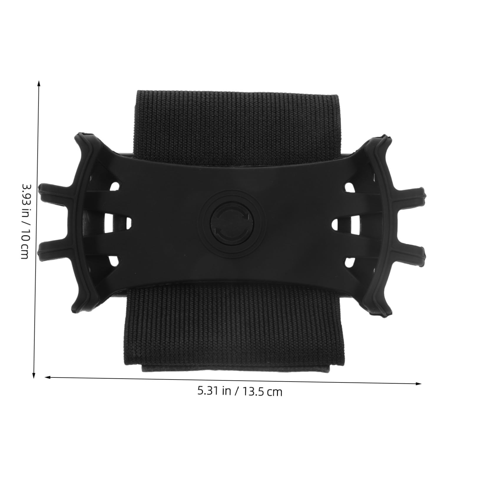 Cabilock 5 Pezzi braccialetto del cellulare Porta del telefono cellulare braccio del telefono regolabile Presa fascia da braccio per telefono cintura da corsa per telefono addominali Nero