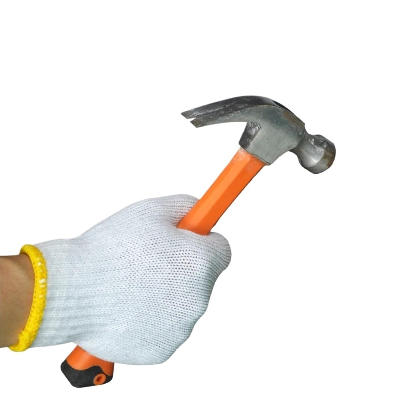 Generico Compatibile con 12 paia di guanti di sicurezza in maglia di cotone poliestere 7G for protezione delle mani for l'industria del giardinaggio
