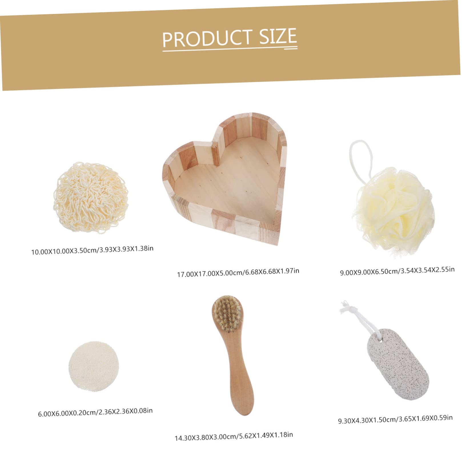 WOFASHPURET 1Set Bath Spa Present with Pumice Stone Loofah Slice Body Scrubber Kit for Women Birthday Present for Self Care Relaxation Exfoliating Shower Essentials